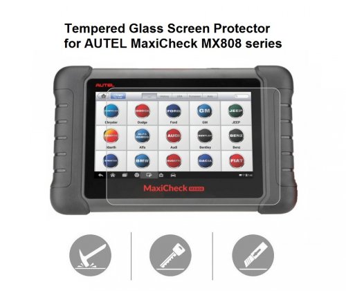 Tempered Glass Screen Protector for Autel MaxiCheck MX808 TS